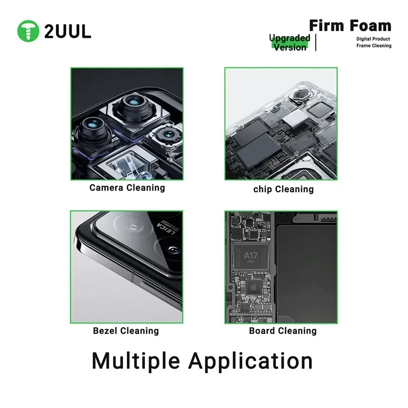 2UUL SC07 LCD 화면 청소 스폰지 잔류 물 없음 전화 화면 PCB 마더 보드 후면 유리 카메라 솔더 플럭스 오일 프레임 청소 도구