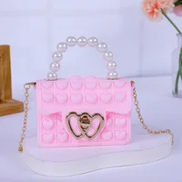 Girl unicorn fashion shoulder bag, popular finger toys for children decompression infant kids 4