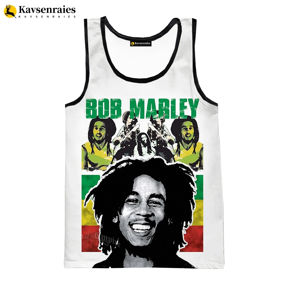 Bob Marley Vest 2023 New Fashion Summer Fitness Men Tank Tops