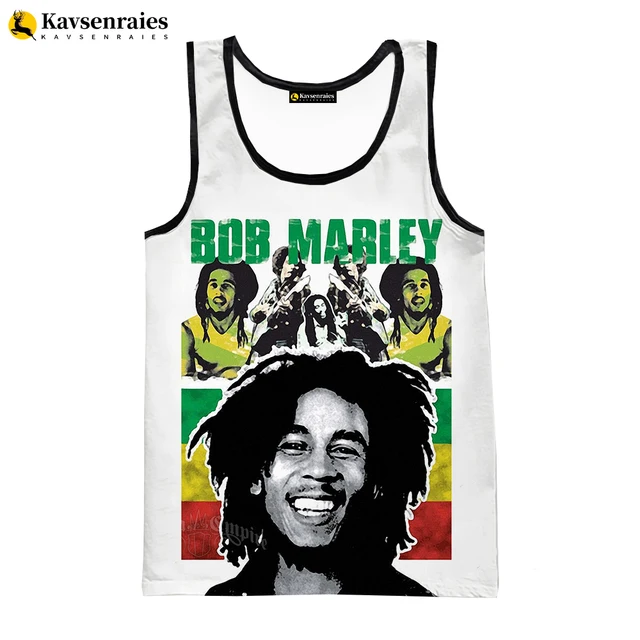 2022 Fashion Singer Bob Marley Vest Women Fitness Men Tank Tops Sleeveless  Funny Undershirt Cosplay Black Reggae Music Shirt| | - AliExpress
