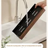 organizer kitchen ，Wooden Kitchen Rack Wall-Mounted Punch-Free Household Rack Seasoning Board Storage Rack，Kitchen Accessories 5