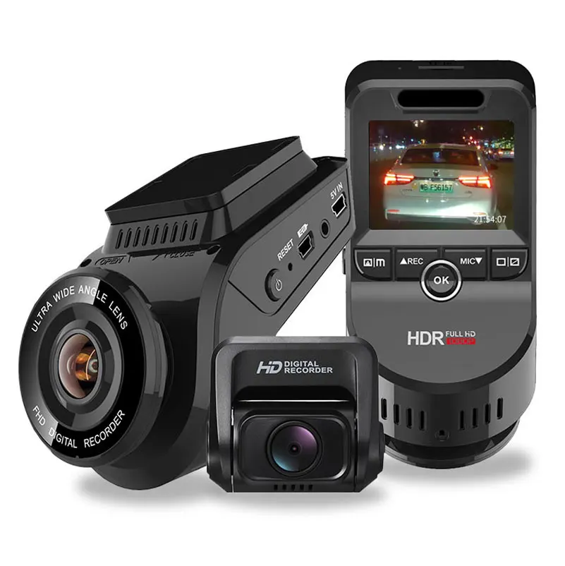 

2021 private wholesale car black box dash camera with WIFI GPS dual cam HD1080P recording Dual Lens DVR night vision Dash Cam