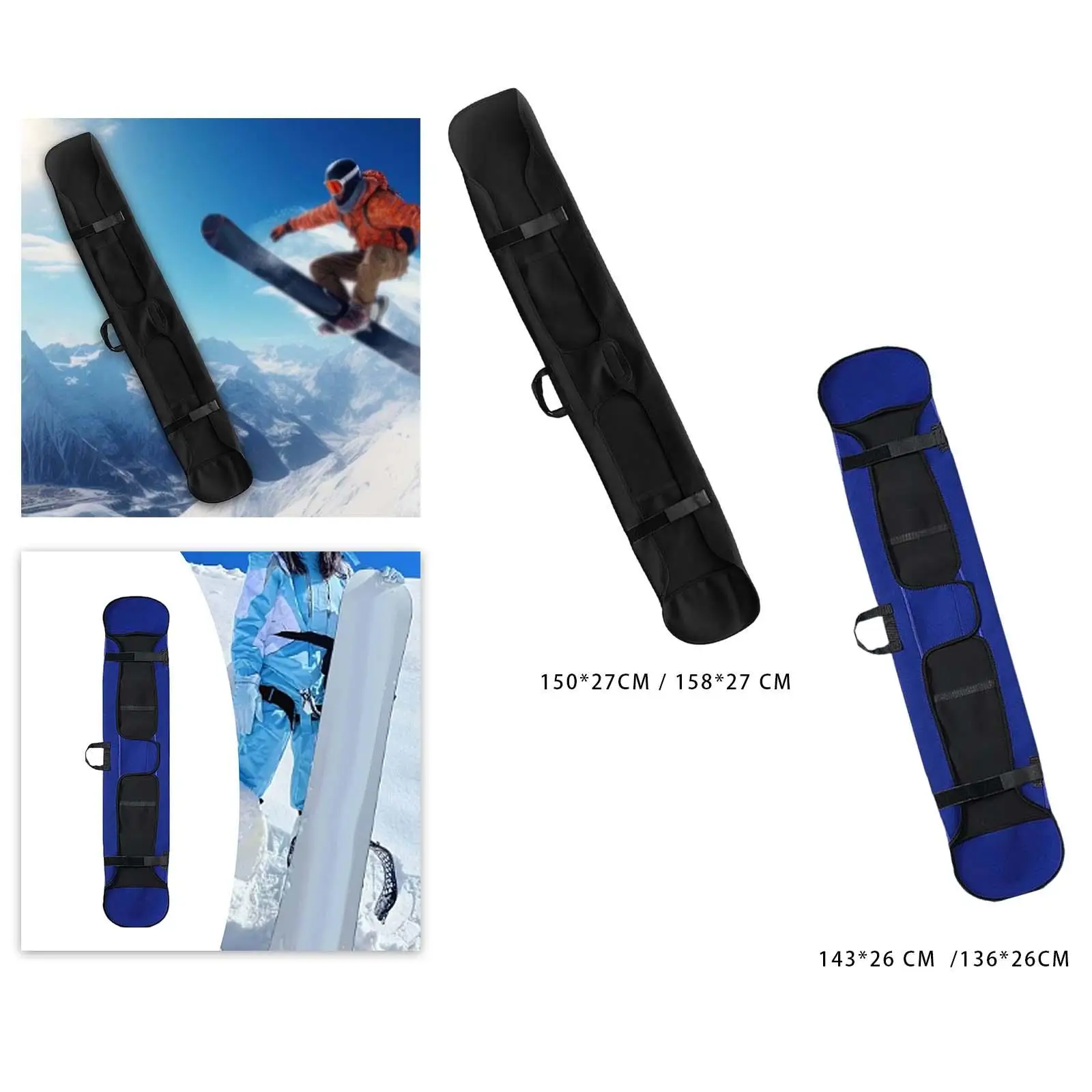 Snowboard Bag Sleeve Cover with Handle Portable Equipment Soft skate bags