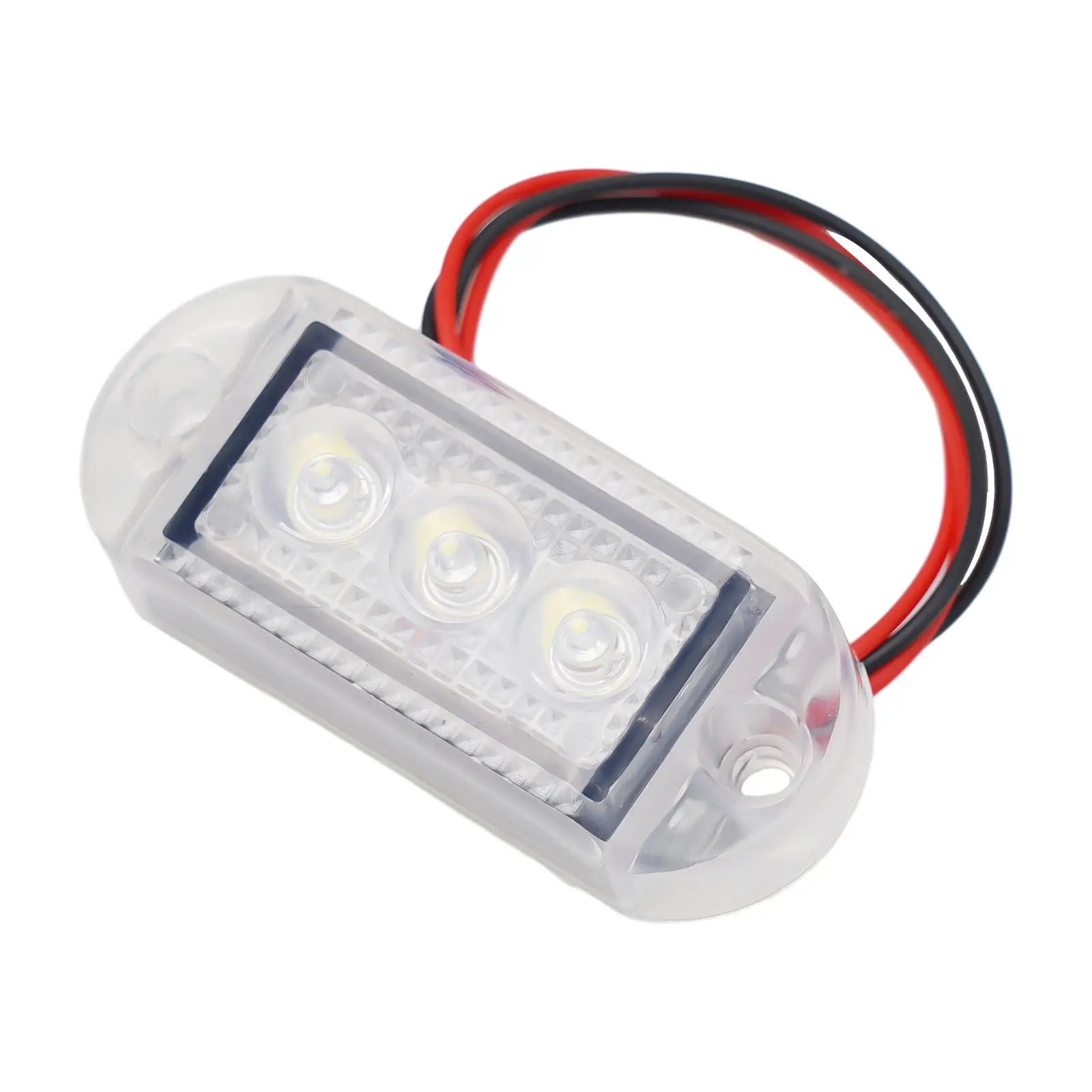 

1PC Warning Light LED Trailer Truck Yellow White Red Green Blue 3 LED Side Marker Lamp Rear Light 12V 24V Truck Accessorie