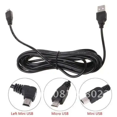 

Car Camera DVR Power Cable Charger Adapter for Dash Cam Output 5V/2A Mini Micro USB 3.5m