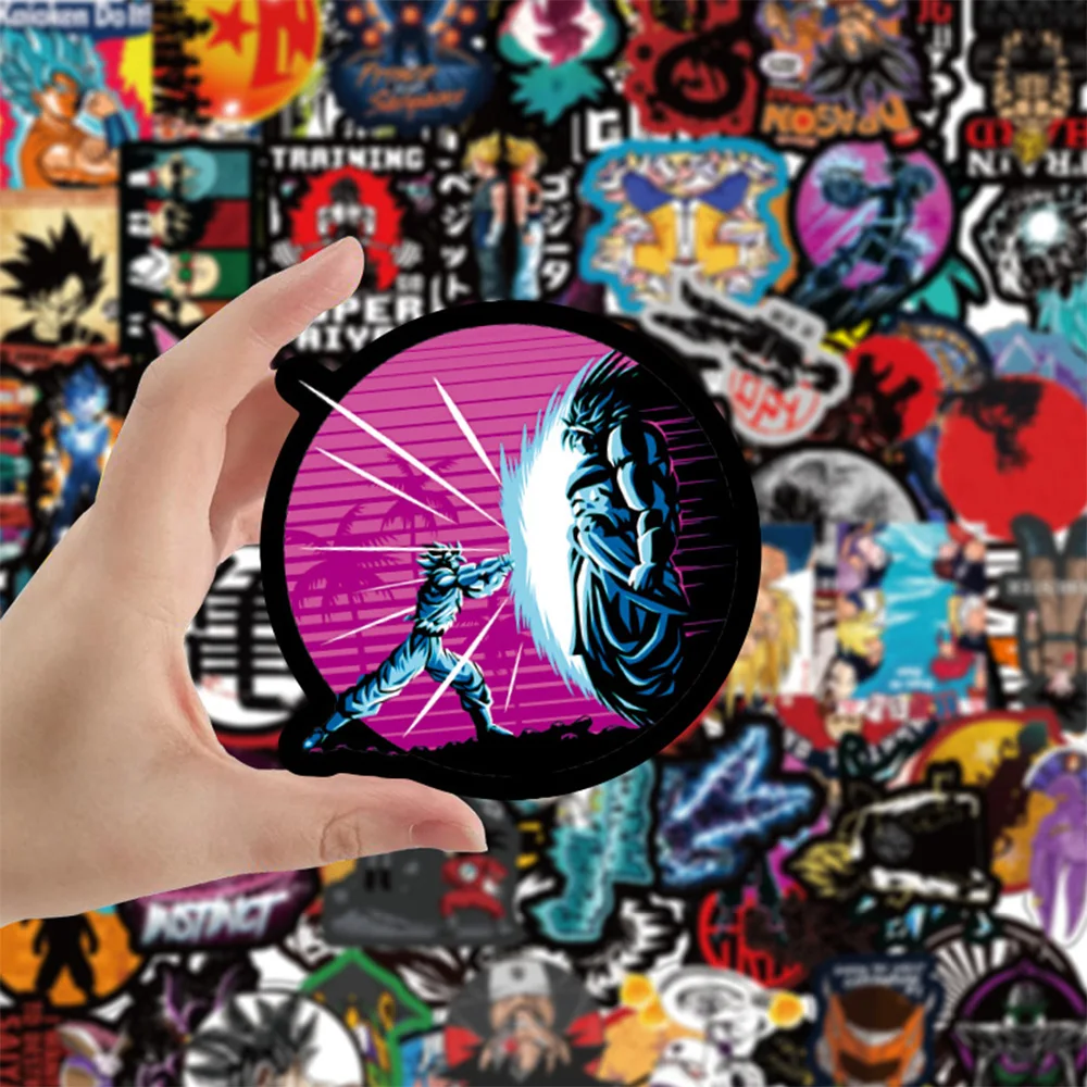 

10/30/50/100pcs Cool Dragon Ball Anime Stickers Decals Graffiti Skateboard Laptop Phone Case Waterproof Decals Sticker for Kids