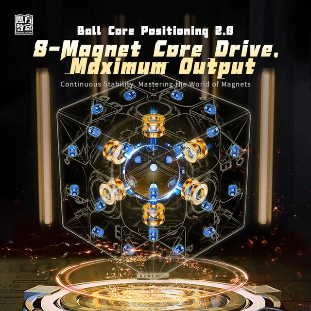[ECube] MoYu RS3M V5 3x3x3 Magnetic Magic Cube Ball Core Professional Cubo Magic Speed 3x3 Cube RS3M Moyu Cubing Puzzle Toys 3