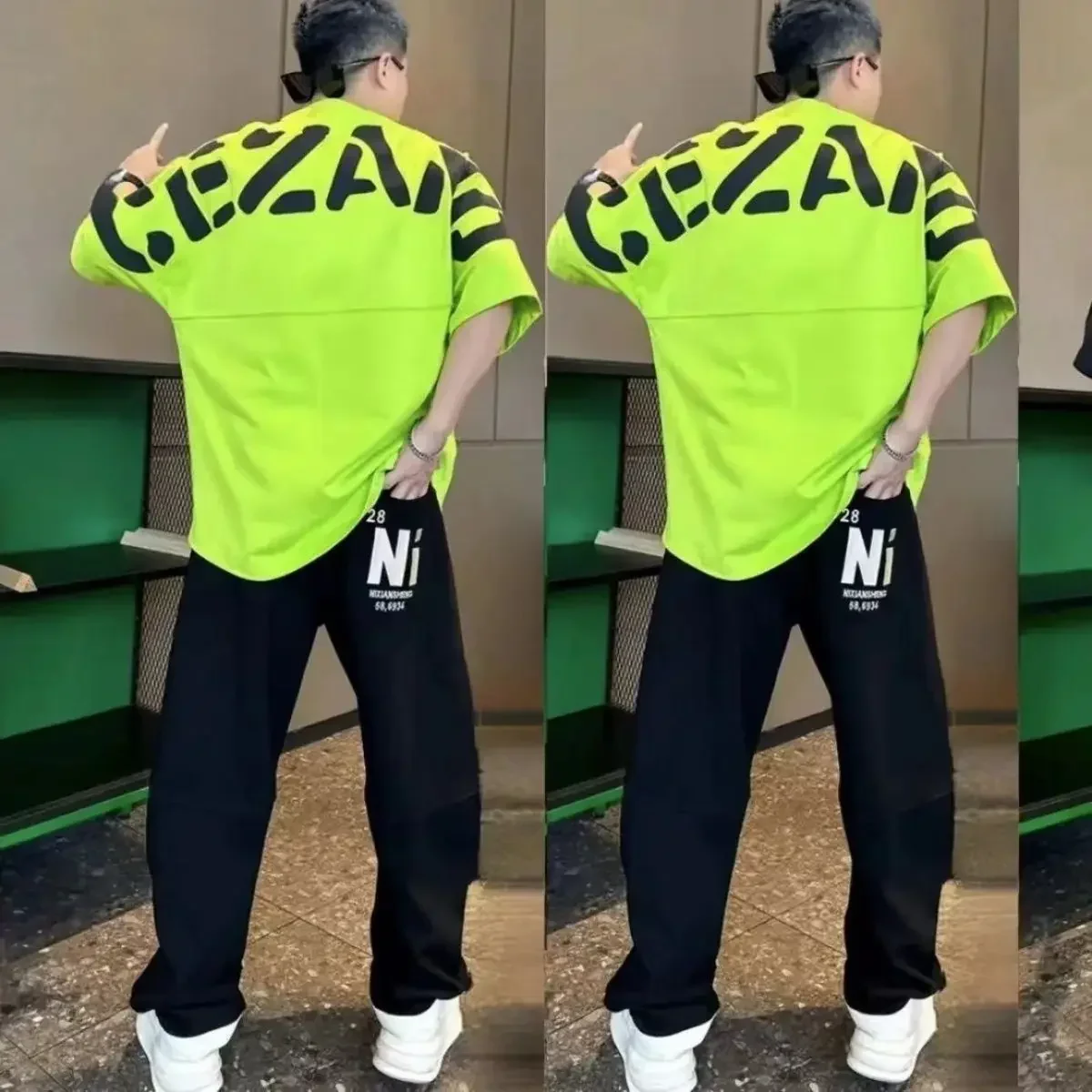 Pantalones deportivos Jogger Camisetas con alfabeto Pantalones Trajes para hombres Correr Jogging Pantalones de algodón para hombre Conjuntos de dos piezas Estilo coreano 2024