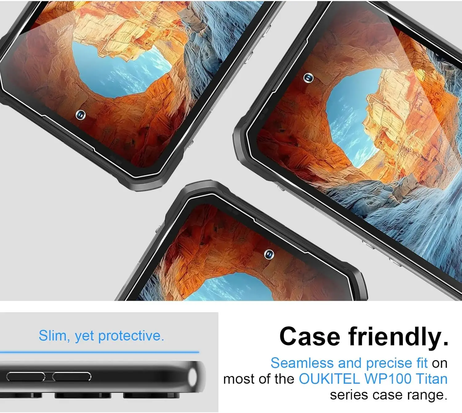 2-Pack Tempered Glass Screen Protector - Transparent Protective Film