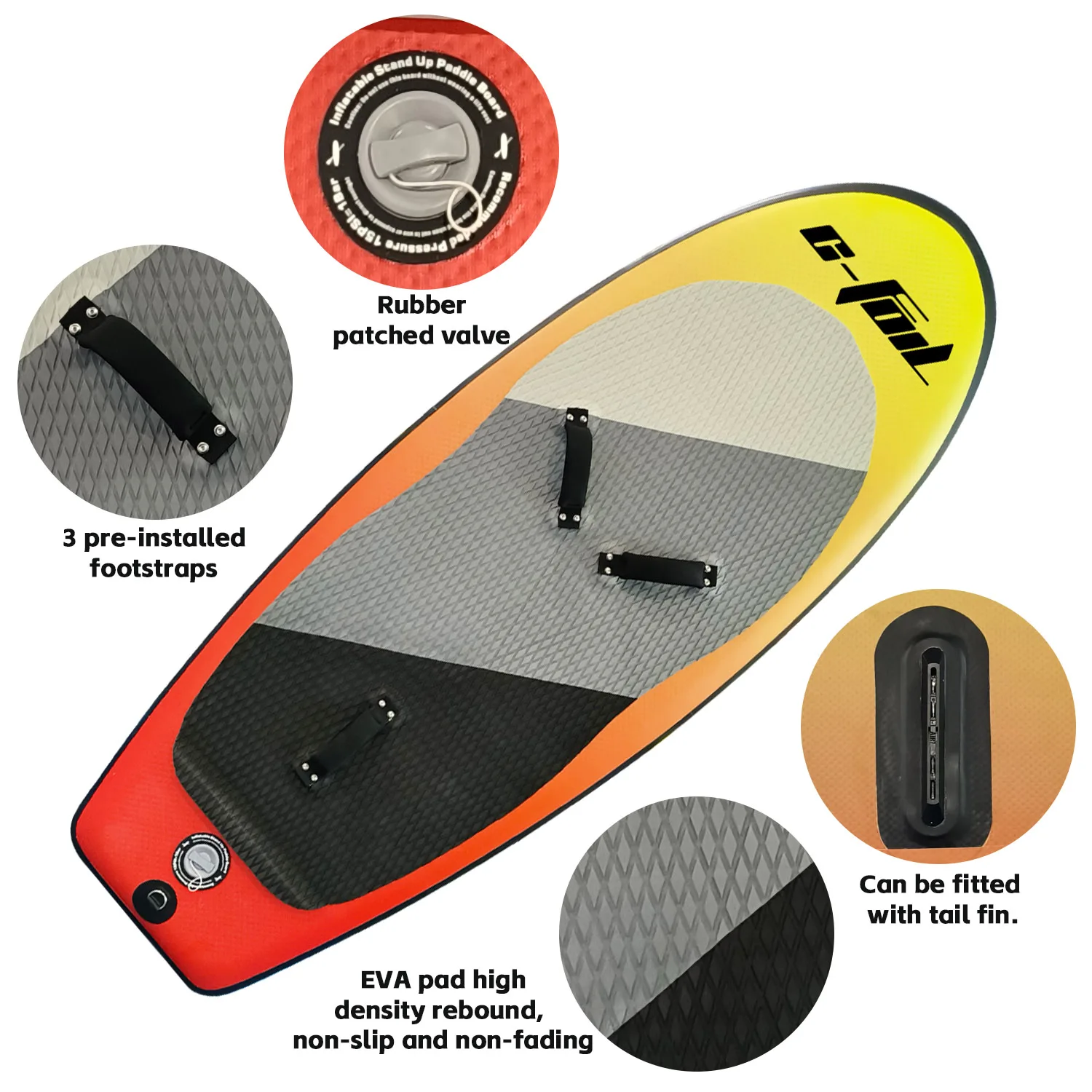 Unisex 160L Inflatable Double Layer PVC New Model Foil Board Ocean Waters ISUP Paddle and Pump Surfing Hydrofoil surfboard