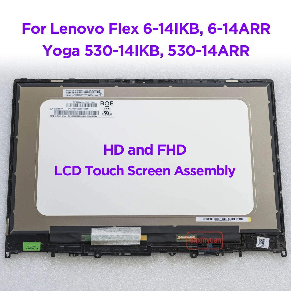 14.0 LCD Touch Screen Digitizer Assembly For Lenovo Yoga 530 14IKB 530