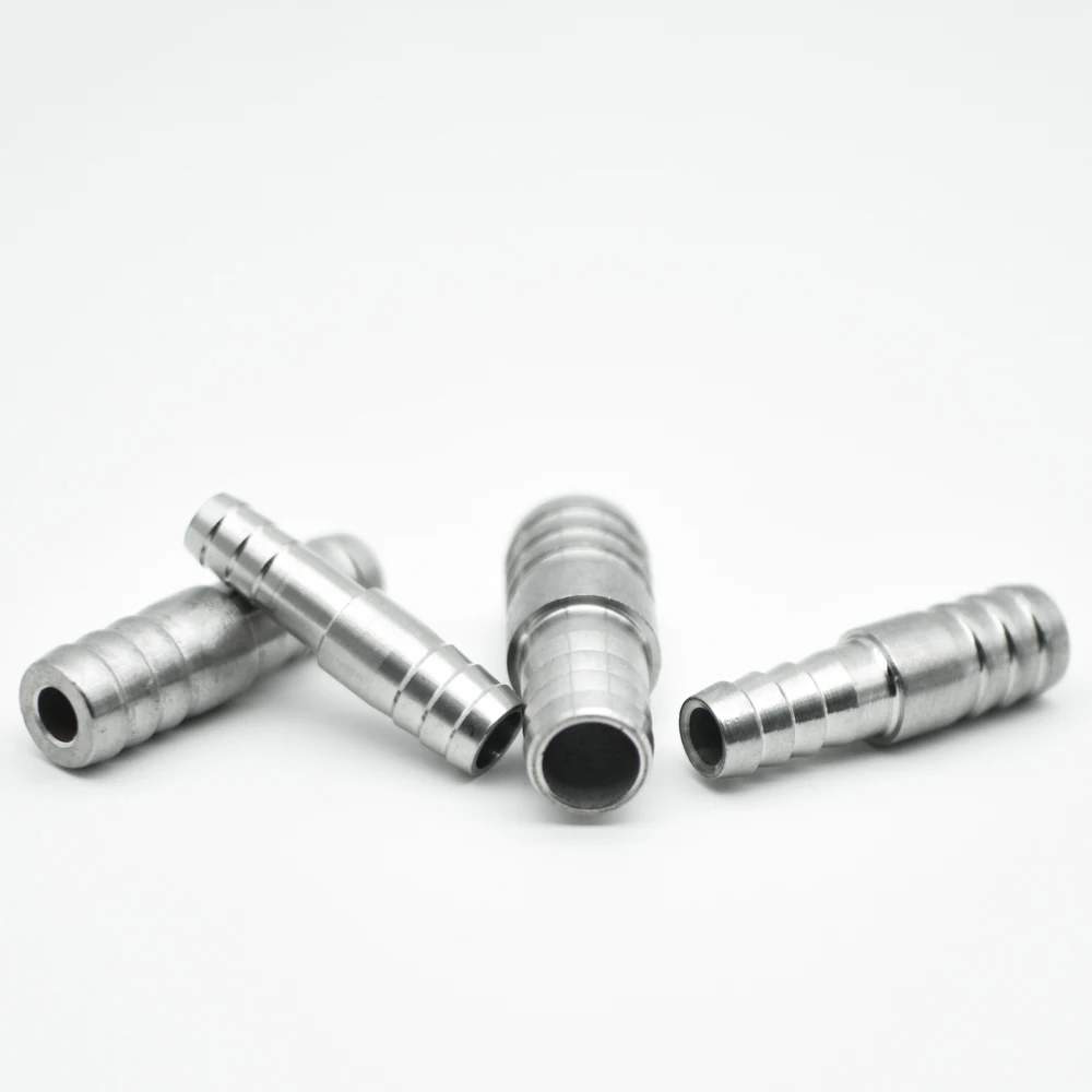 Pipe Fitting Water Pipe Fitting Hose Pipe Fitting 6 8 10 12 13 14 15 16 18 19 20-60mm Hose Barbed Reducing Straight Connector Pipe Fitting 304 Stainless Steel Water Air Fuel