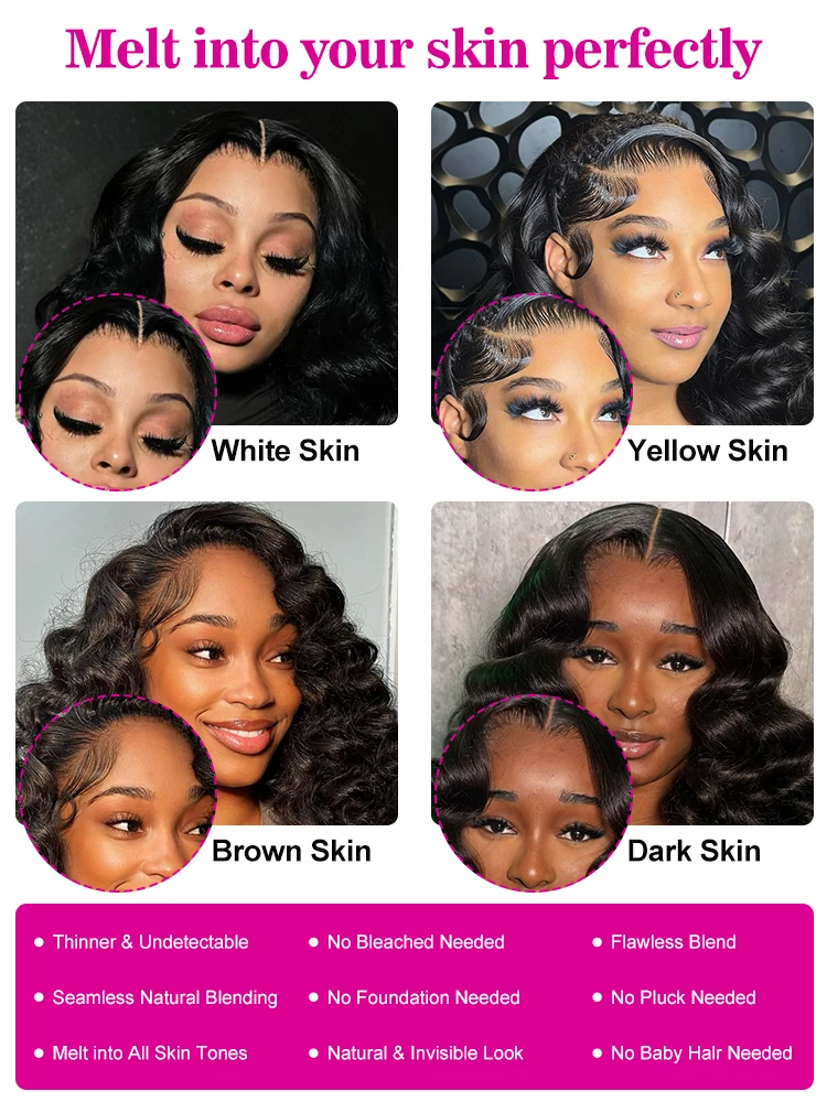 Human Hair Wig Loose Wave 13x6 HD Lace Frontal Wigs Loose Waves Brazilian Deep Wave Curly Wigs For Women