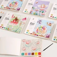 20Sheets Kids Gouache Graffiti Watercolor Painting Book Portable Pigment Paint by Water Drawing Picture Children DIY Draw Toys 1