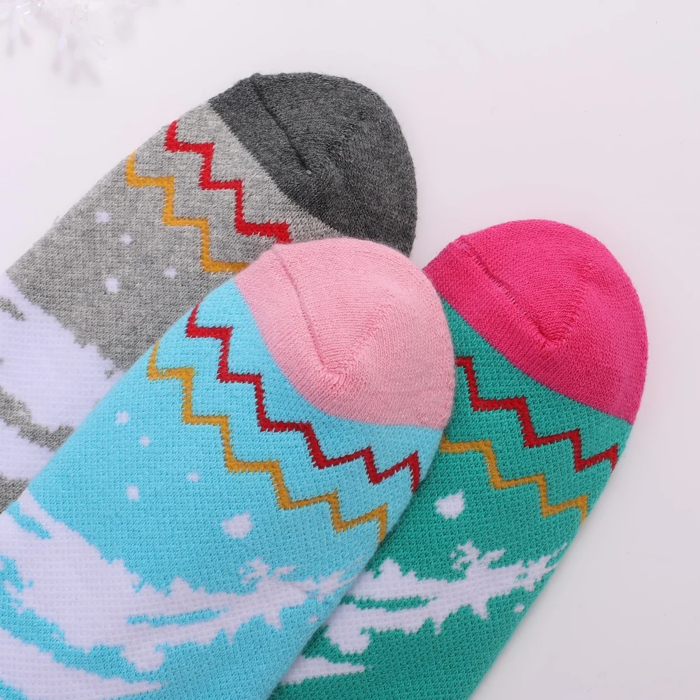 Ski Socks Children Winter Warm Snow High Elastic Breathable Thickened Snowboarding