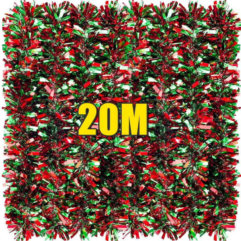 2/20M Weihnachten Farbe Bänder Girlande DIY Weihnachten Baum Verpackung Bänder Schneemann Bär Zuckerrohr Girlande Streifen Neue jahr Party Dekoration