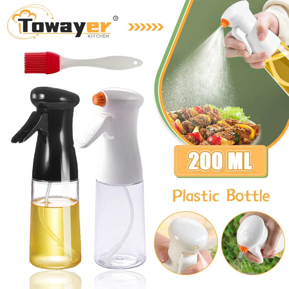 Oil Bottle 210ml Kitchen Oil Spray Bottle Cooking Baking Vinegar Mist Sprayer Barbecue Spray