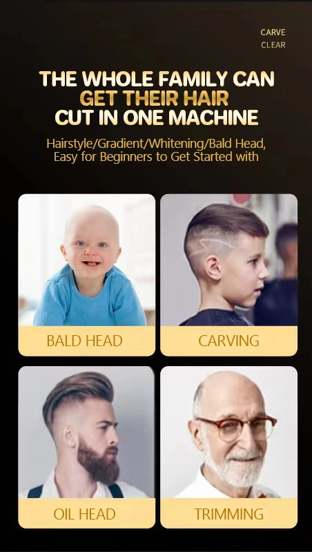 Description Picture 5 of itemProfessional Hair Clippers for Men Professional Barber Clippers and Trimmer Set Mens Cordless Barbers Haircut Kit LED Display