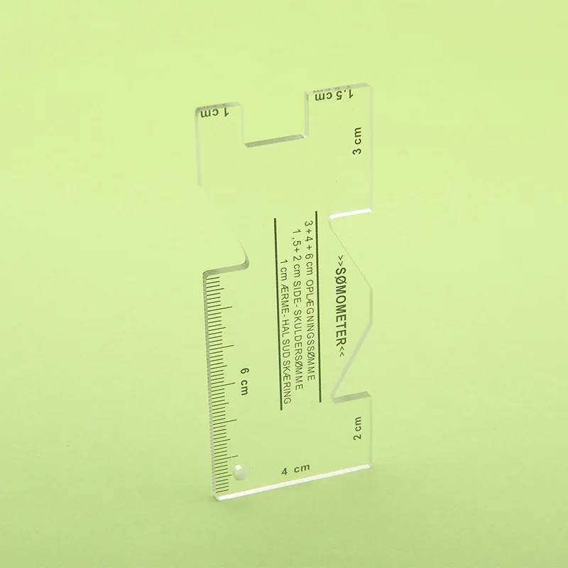 HURRISE Règle Acrylique Pour Couper Le Tissu 3 Pièces Règle De