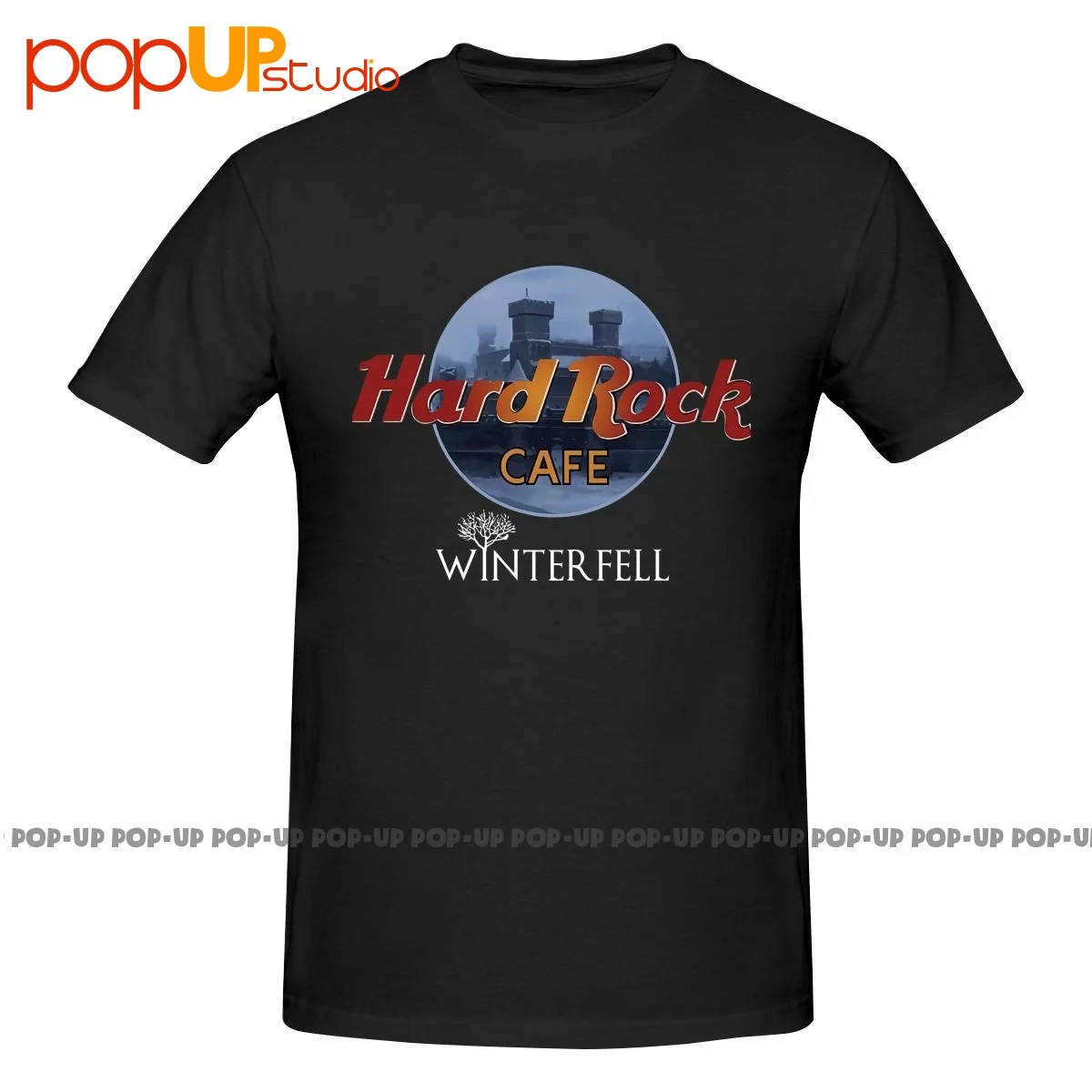 Hard Rock Winterfell Cafe Shirt T-Shirt Tee Vtg Design Hipster Alta Qualità