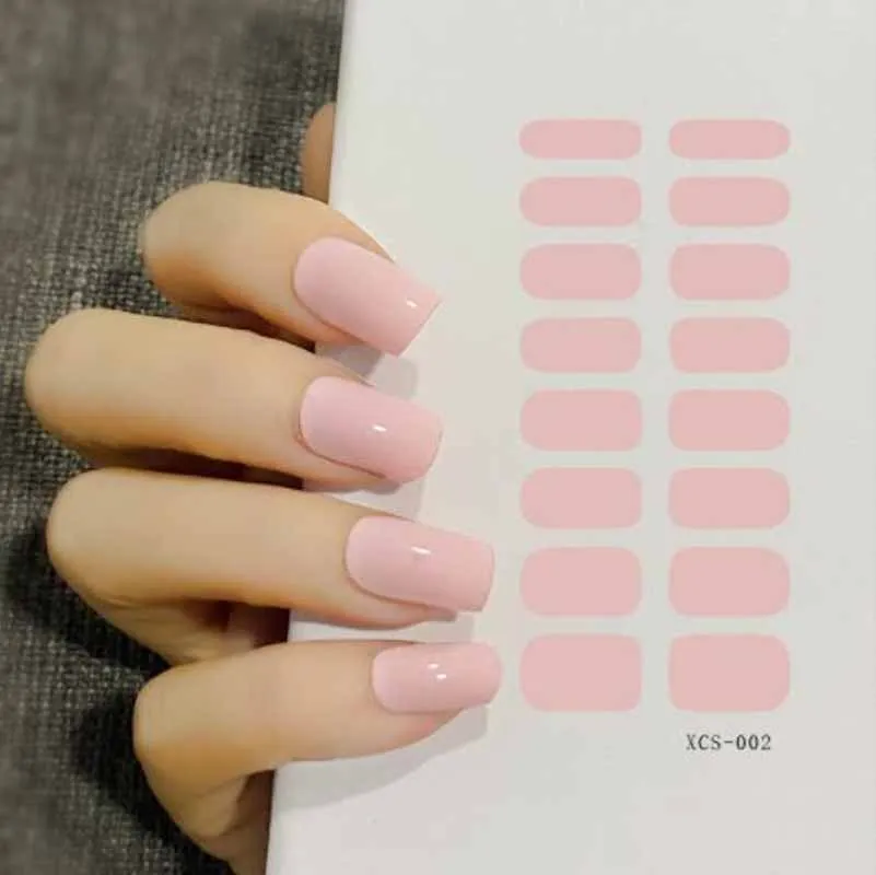 Nail Stickers Nail Art Stickers Full Cover Stickers for Manicure Self Adhesive for Women Girls Pure Color Nail Sticker
