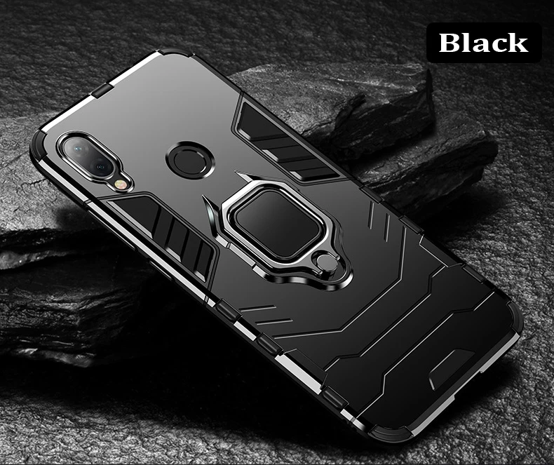 Armored Shockproof Case with Holder Ring - Hard Cover
