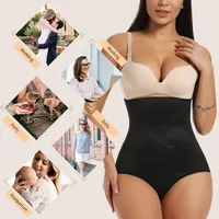 Culotte shaper taille haute pour femme, culotte de contrôle du ventre ventre amincissant le corps shaperwear sous-vêtements slip 5