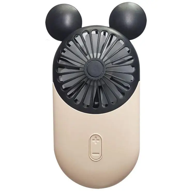 thumbnail image 1 of Ventilador de verano silencioso de gran capacidad ultrafino con carga USB de Disney Mini con luz Ventilador pequeño portátil de mano con dibujo de Mickey Mouse, 1 of 5