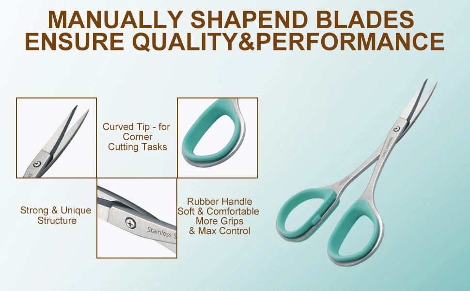 Description Picture 4 of itemStainless Steel Thread Yarn Fabric Scissors with Safe Cover for Embroidery, Quilting, Sewing, Knitting, Crafting Cross Stitch
