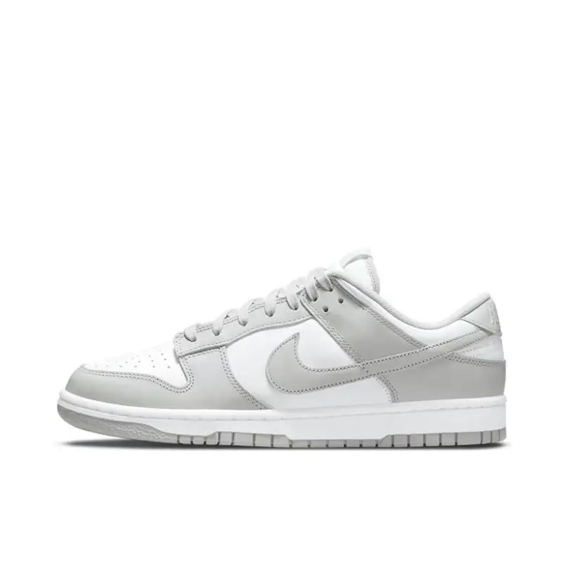 Casual Sneakers Nike Dunk Retro Cowhide Leather Anti Slip Simple Casual Wear Resistant Low Top Board Shoes Men Gray White casual sneakers
