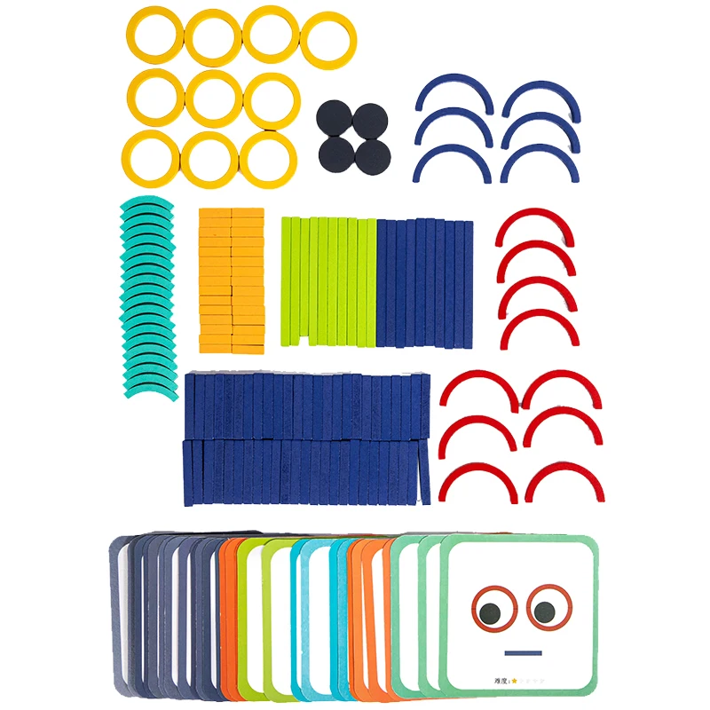 Wooden Creative Sticks And Rings Puzzle Intelligence Game Montessori Early Childhood Educational Toys For Children 3 Year Old