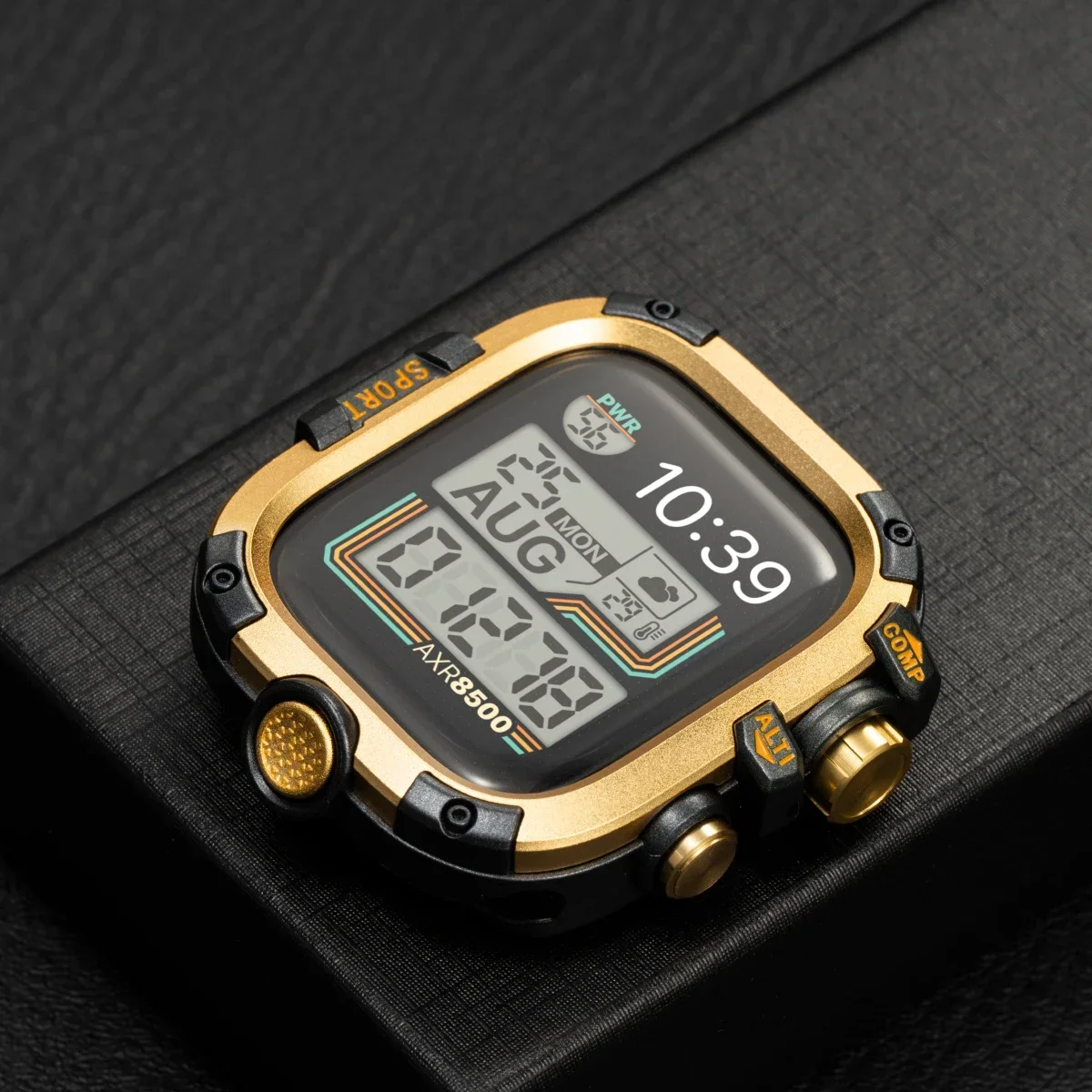 Versatile Silicone Loop Bracelet Band with Metal Cover