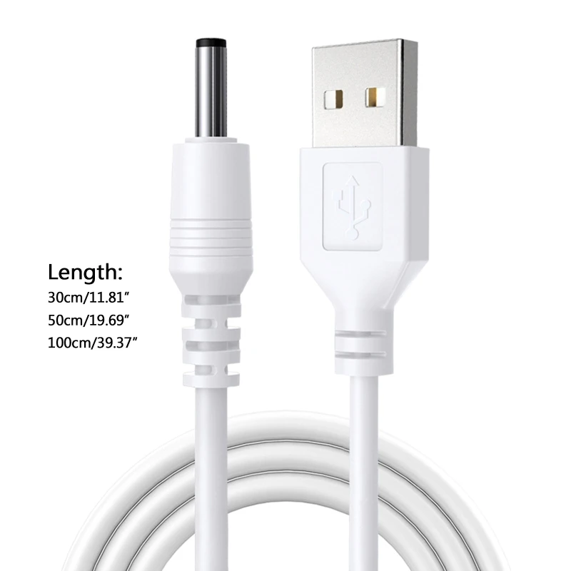 Versatile USB to DC Barrel Power Cable