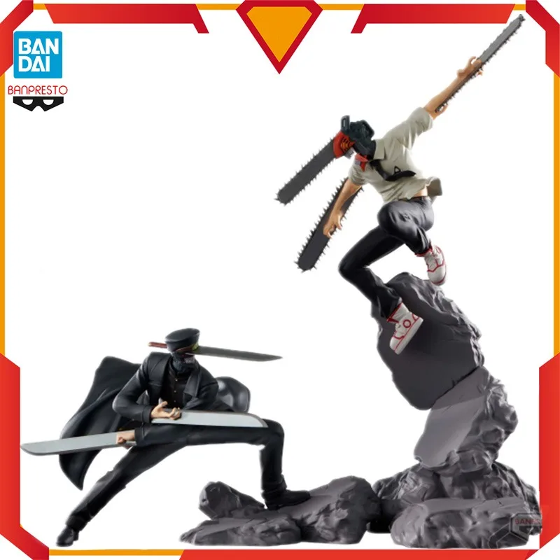 

Original BANPRESTO BANDAI CHAINSAW MAN Samurai Sword Combination Battle CHAINSAW MAN Pvc Action Figures Anime Figurine Toys