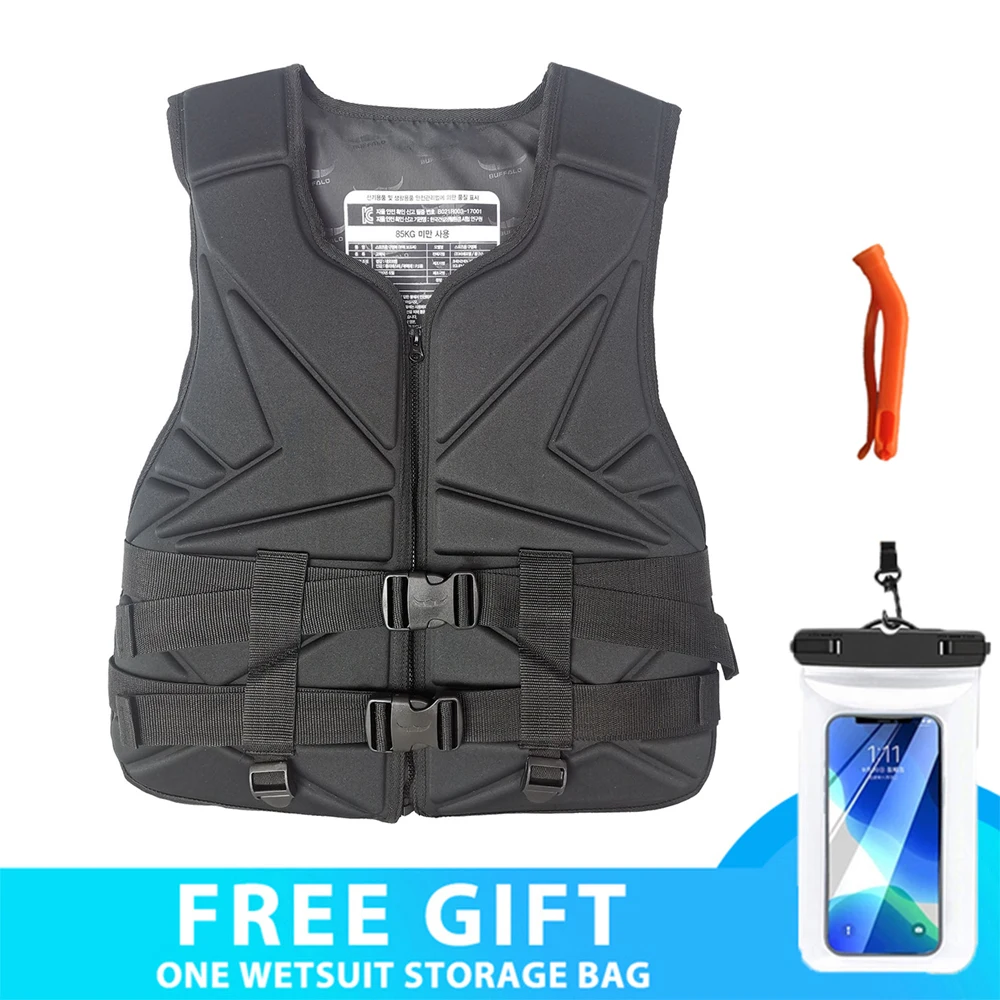 Neoprene Life Vest Adults Surf Kayak Motorboats Raft Rescue Boat Ski Water Sports Swimming Drifting, Life Jacket