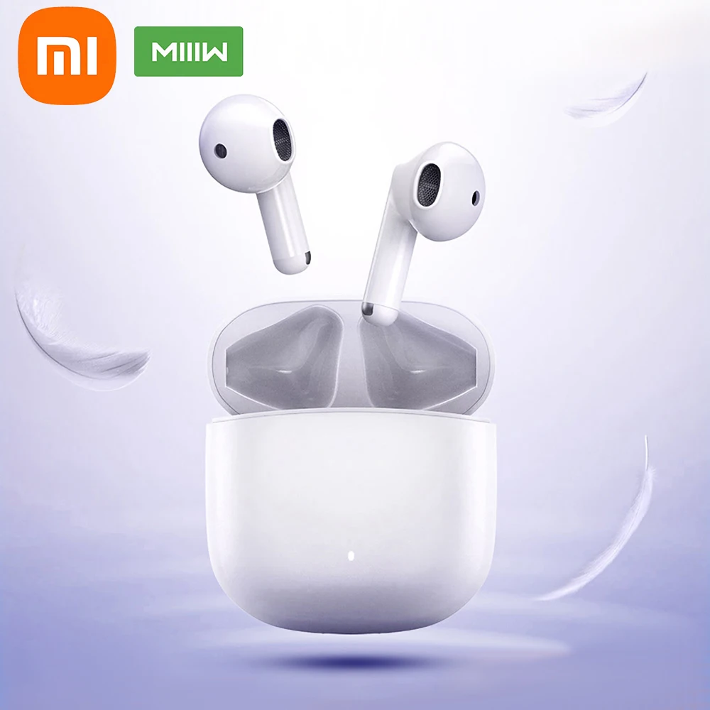 Наушники xiaomi MiiiW TWS Marshmallow Bluetooth-гарнитура совместимая с белым ультра-маленьким