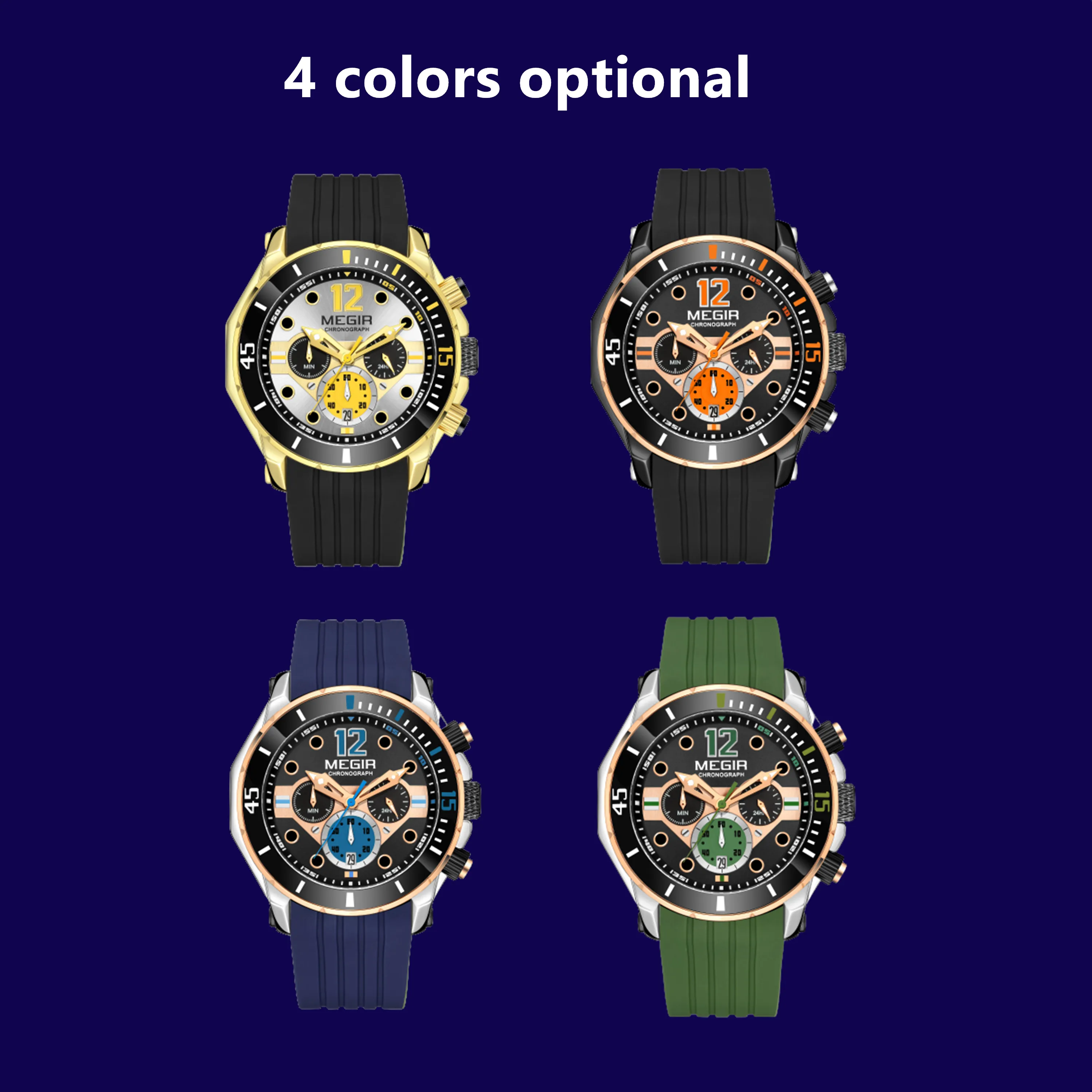 Men Sport Military es Luminous Male Clock Waterproof Chronograph 2206 Man Wrist_voghion.com