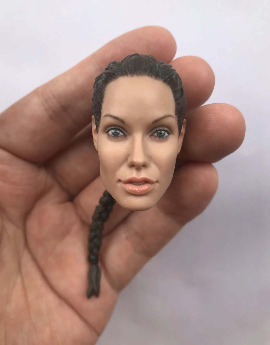 

PVC Braid Angelina Female Figure Head Sculpt Model 1/6 Scale Fit 12inches Hot Toys TBLeague Action Figure