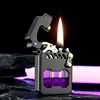 2025 New Zorro Kerosene Lighter Cyber Mecha Transparent Bin Rocker Cool Classic Torrens Tide Men Lighters Wholesale 2