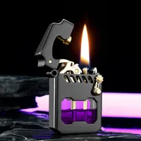 2025 New Zorro Kerosene Lighter Cyber Mecha Transparent Bin Rocker Cool Classic Torrens Tide Men Lighters Wholesale 2