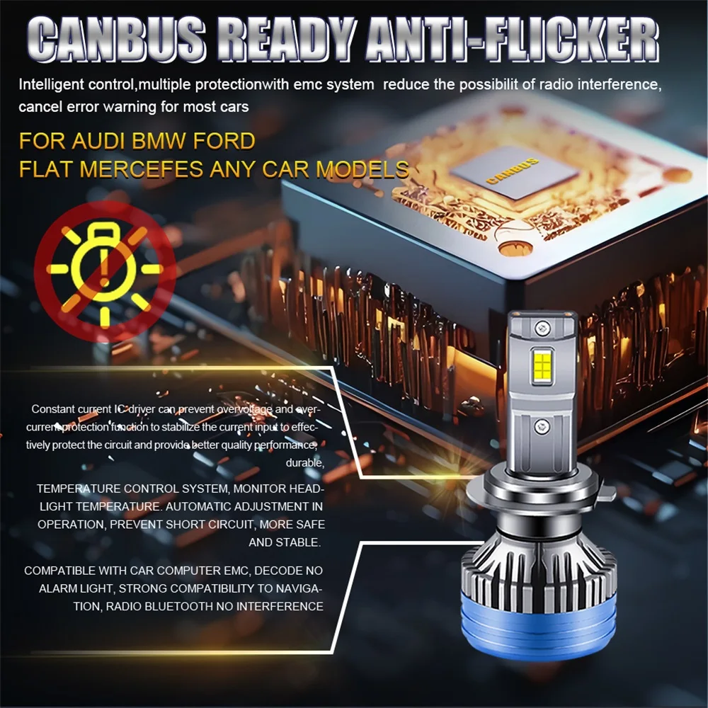 2300W High-Power LED Headlight Bulbs 5