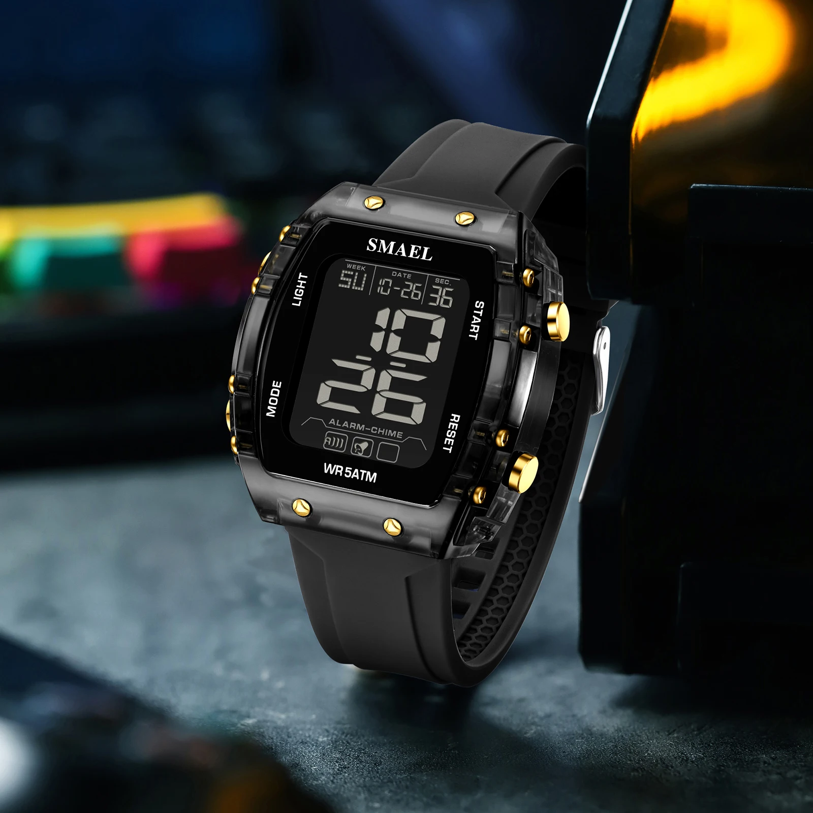 Smael Digital Watch Men Military Sport Chronograph Led Wristwatch Man Stopwatch Waterproof Original Male Electronic Clock, Alina Gadgets
