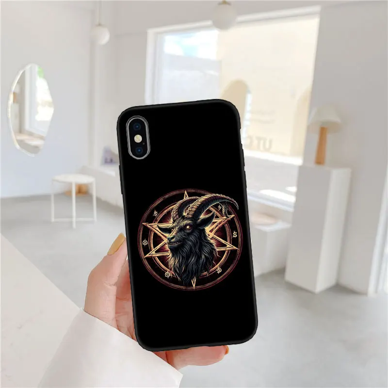 Satan Goat Head Design Phone Case