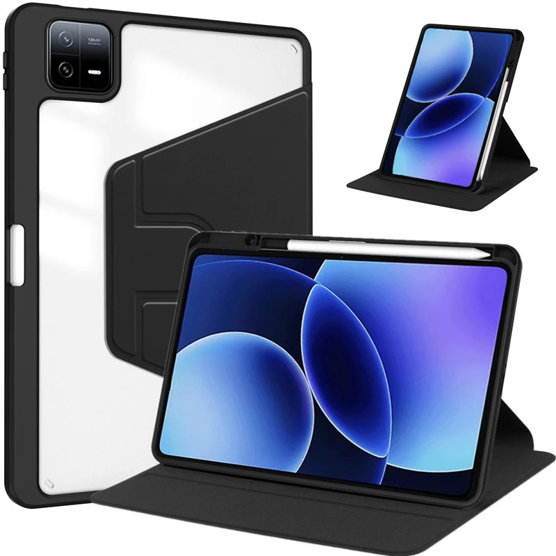 Enhanced Protective 360 Rotating Tablet Case with Pen Holder
