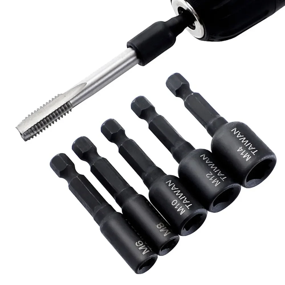 Firmer Screw Tap Socket Adapter Holder Extension Bar 1/4 Inch Hex Shank For/M5/M6/M8/M10/M12/M14 Hand Tools