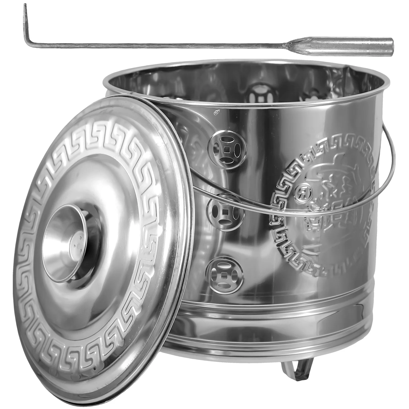 

Stainless Steel Incinerator Collapsible Carts Outdoor Firebowl Collapsing Wagon