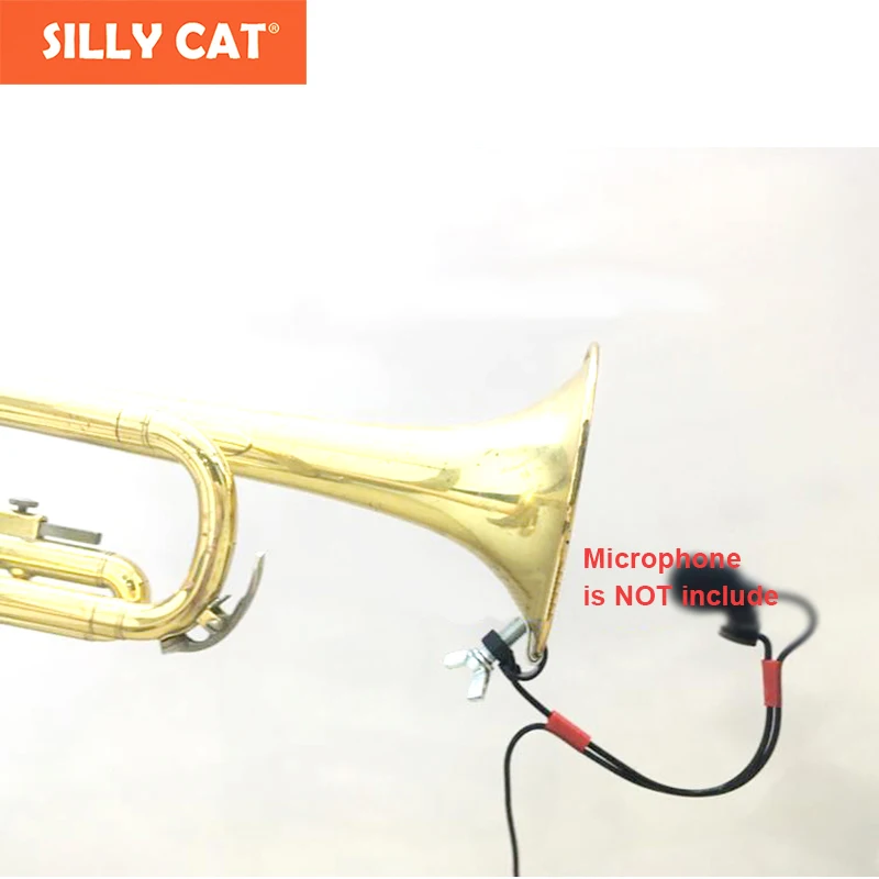 

1 piece Bb Trumpet Microphone Stand Clip Bb Trumpet Wireless Microphone Performance Stand Clip