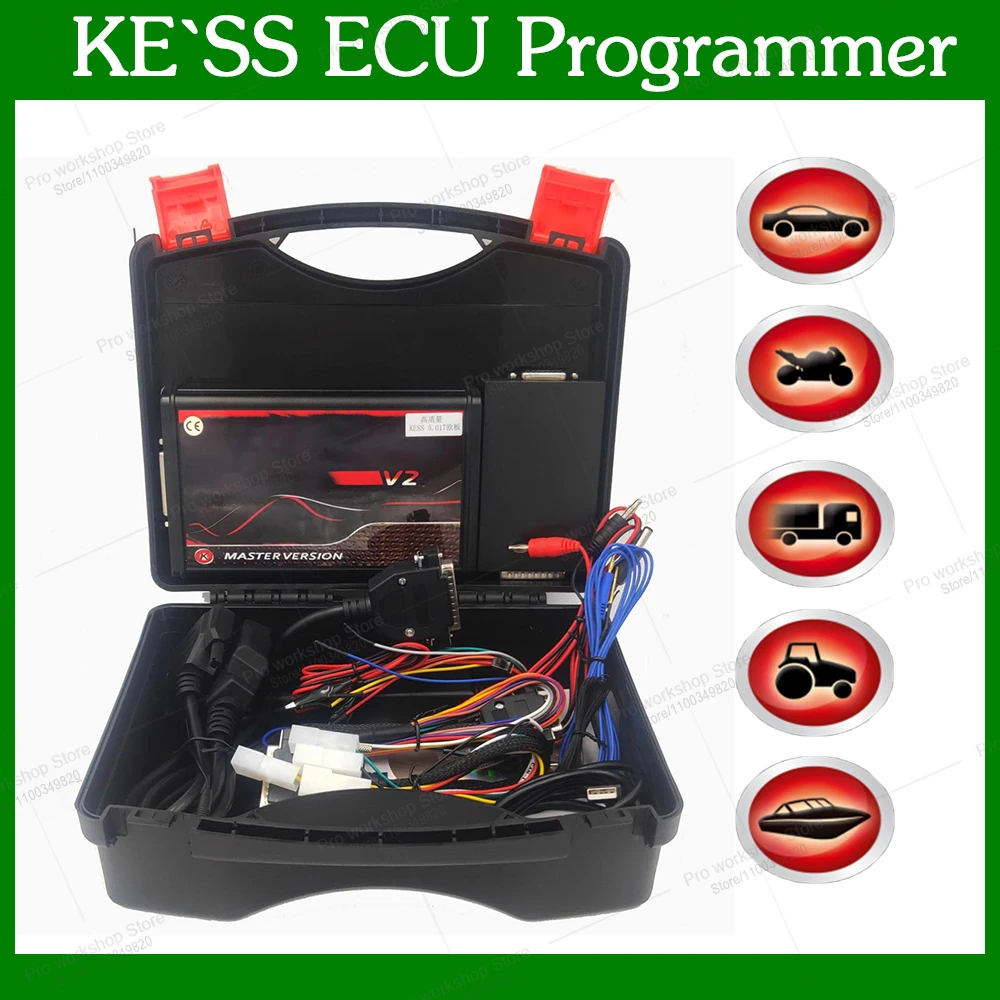 ECU programming tool KESS V5.017 Software Version Ksuite 2.80 Recover car fault codes Online support Bike/Car/Truck/Tractor/Boat