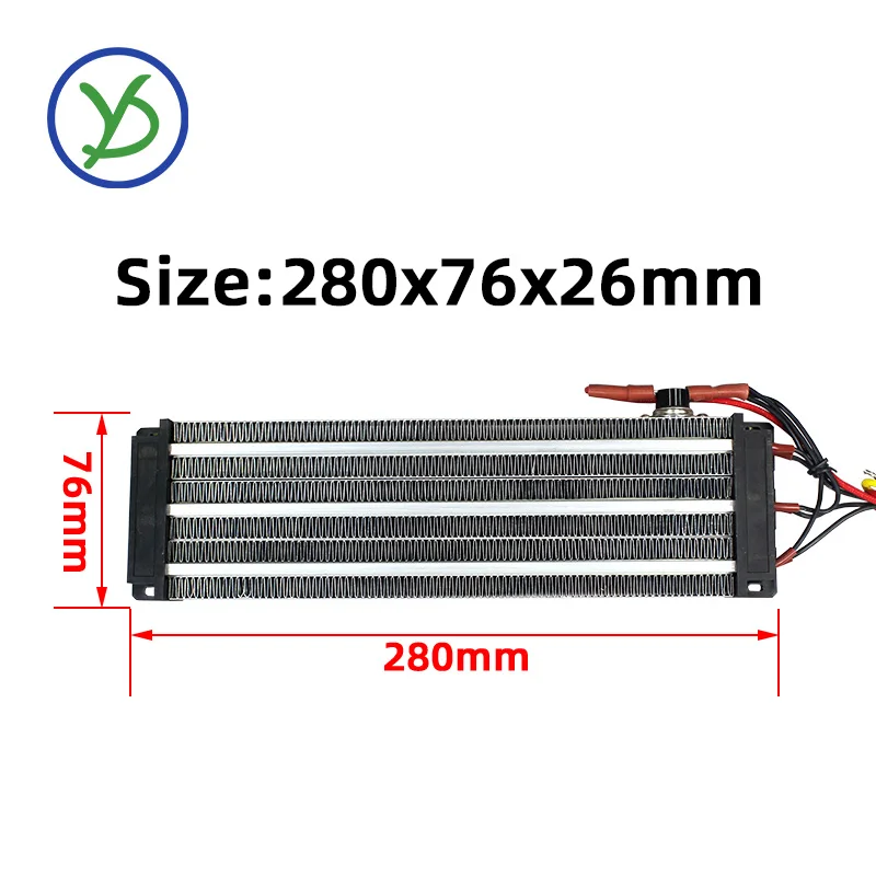 220V 2000W heating cabinet Insulated PTC Ceramic Air Heater 263A3 280*76mm