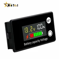 DC Battery Voltmeter DC 8V-100V Capacity Indicator Power Meter Lithium LiFePO4 lead-acid cell 12V 24V 48V for 6133A LCD Battery 1